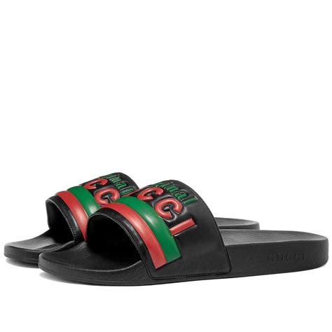 gucci pool slides sizing|fluffy Gucci slides.